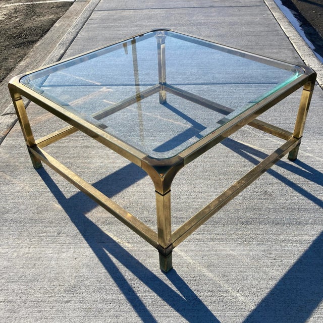 Mastercraft Brass Waterfall Coffee Table For Sale - Image 11 of 13