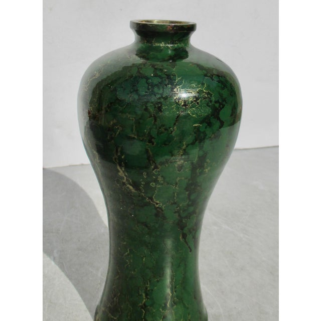 Mid 20th Century Japanese MeiPing Bronze and Enamel Vase For Sale - Image 5 of 11