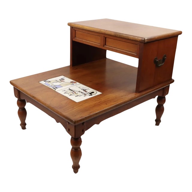 Vintage Lane Furniture Mid-Century Modern Tile Side Table For Sale