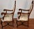 1900s Antique French Walnut Pair of Armchairs , Living Room Fireplace Chairs For Sale - Image 11 of 13