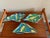 Blue Postmodern Memphis Art Pottery Ceramic Tea Set Cups Platter Set - 14 Pieces For Sale - Image 8 of 13