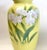 Japanese Fukugawa Seiji Arita Ware Yellow Vase With Phalaenopsis For Sale - Image 3 of 16