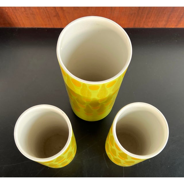 Vintage John Ffrench for Arklow Irish Studio Pottery Vases Set of 3