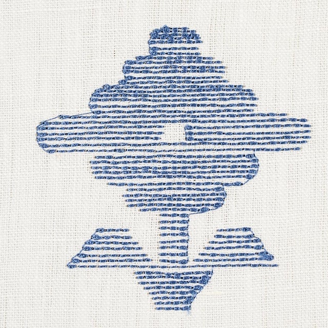 Starmount Bed in Schumacher Rubia Embroidery, Blue - Queen For Sale In Greensboro - Image 6 of 6