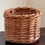 Late-20th Century Natural Wicker Planter Basket For Sale - Image 4 of 15