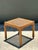 Vintage Brass Detail Cane Inset Drinks Table For Sale - Image 9 of 12