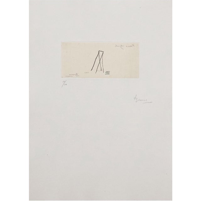 1970s Joan Brossa, Still Life Composition, 1970s, Etching For Sale - Image 5 of 5