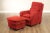 High Quality Vintage Italian Lounge Chair With Matching Ottoman