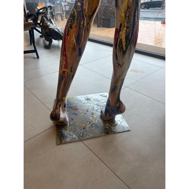 Silvio Formichetti, Life-Size Sculpture of a Woman, 2000s, Resin For Sale - Image 16 of 18