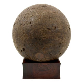 17th Century Antique Lignum Vitae Sphere For Sale
