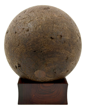 17th Century Antique Lignum Vitae Sphere