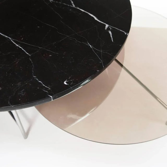 Contemporary Black Marble Zorro Coffee Table by Note Design Studio For Sale - Image 3 of 5