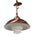 Mid 20th Century Kitchen Chandelier Copper Finish With Glass Shade by the Progressive Mfg.Co. For Sale - Image 9 of 14