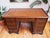 1980s Antique Twin Pedestal Desk in Mahogany with Leather Top, 1980s For Sale - Image 5 of 18