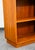 Mid Century Danish Modern Bookshelf Cabinet Teak Shelves Doors MCM Shelf 2 Pc For Sale - Image 9 of 12