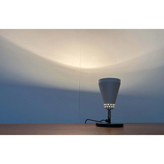 Mid-Century Modern Minimalist Funnel Table Lamp, 1960s For Sale - Image 10 of 18