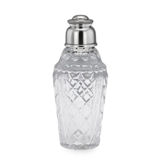 20th Century English Silver & Cut Glass Cocktail Shaker from Mappin & Webb, 1949 For Sale - Image 16 of 16