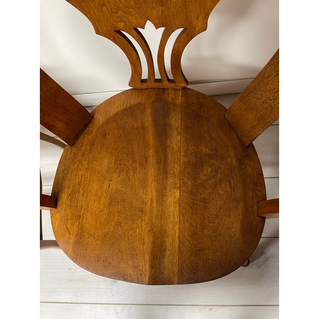 Wood Late 19th Century Set of Two Antique Cherry Chairs For Sale - Image 7 of 10
