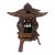 Antique Japanese Style Cast Iron Pagoda Garden Lantern For Sale