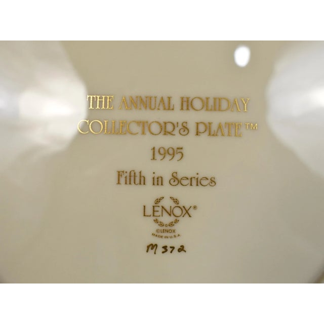 1995 Lenox the Annual Holiday Collection's Christmas Toy Store Plate For Sale - Image 6 of 9