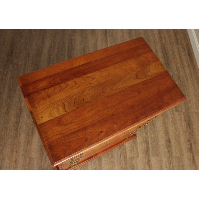 Traditional Stickley Vintage Traditional Solid Cherry Tall Chest For Sale - Image 3 of 12