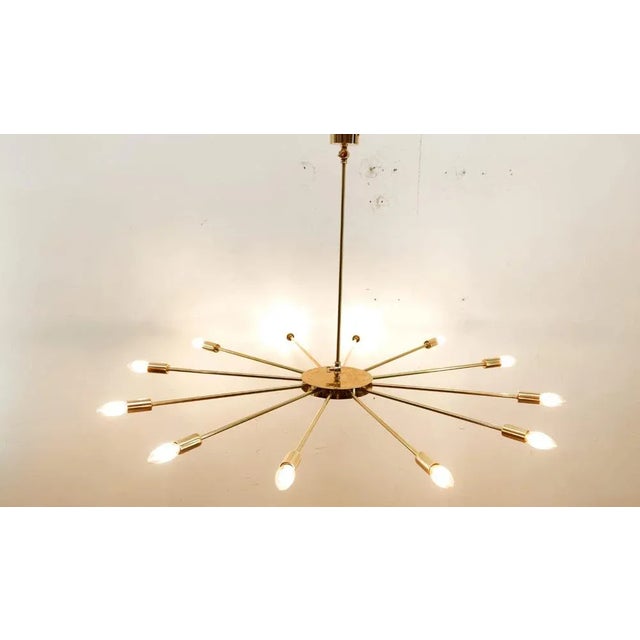 Brass Sputnik Ceiling Lights For Sale - Image 17 of 18