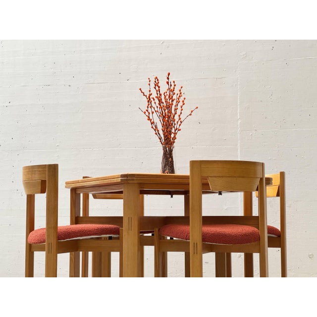 Mid-Century Modern Vintage Dining Set by Girsberger, Switzerland, 1970s, Set of 5 For Sale - Image 3 of 18