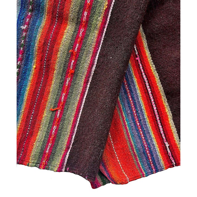 Textile Vintage Peruvian Aguayo Manta Textile/Saddle Blanket For Sale - Image 7 of 13