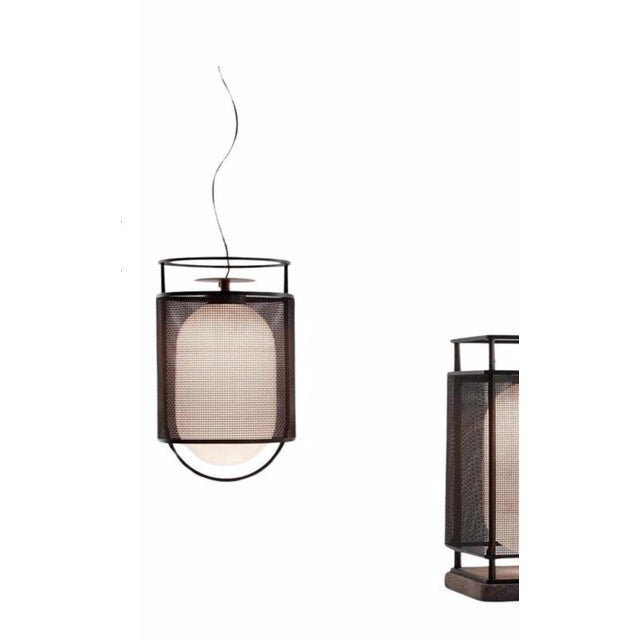 Denglong Pendant and Floor Lamps in Aluminum and Fiberglass by Neri and Hu for Parachilna, Set of 3 For Sale - Image 3 of 16