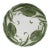 French Faience Green Tulip Plate Choisy Le Roi For Sale