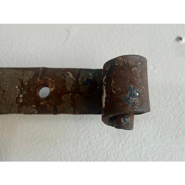 Antique Hand-Forged Iron Coat Rack With Scroll Hooks For Sale In Los Angeles - Image 6 of 9