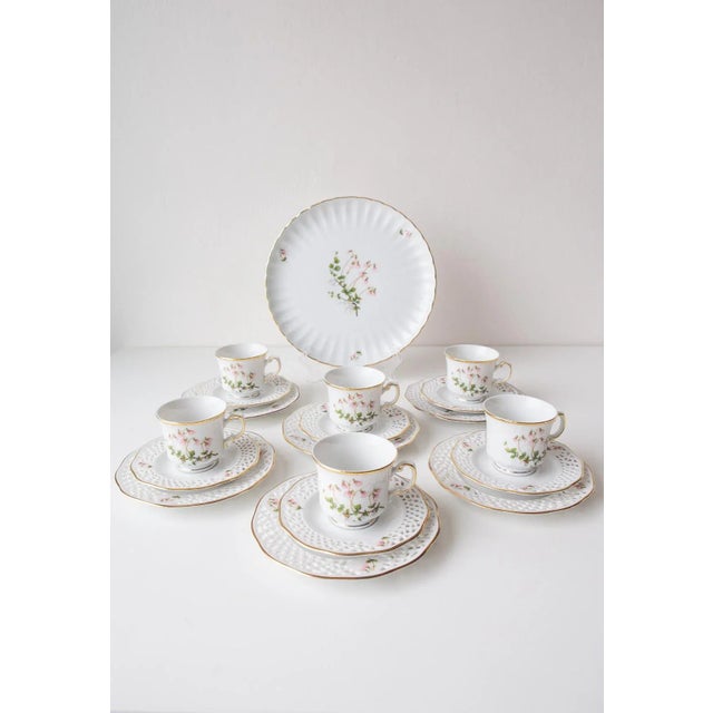 Coffee Set for Six People from Hackefors Porcelain, 1970, Set of 19 For Sale - Image 10 of 10