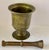 Antique Solid Brass Mortar and Pestle. Very heavy brass, clean and ready to use. Aprox. dimensions: Weight: 5.5 lbs...