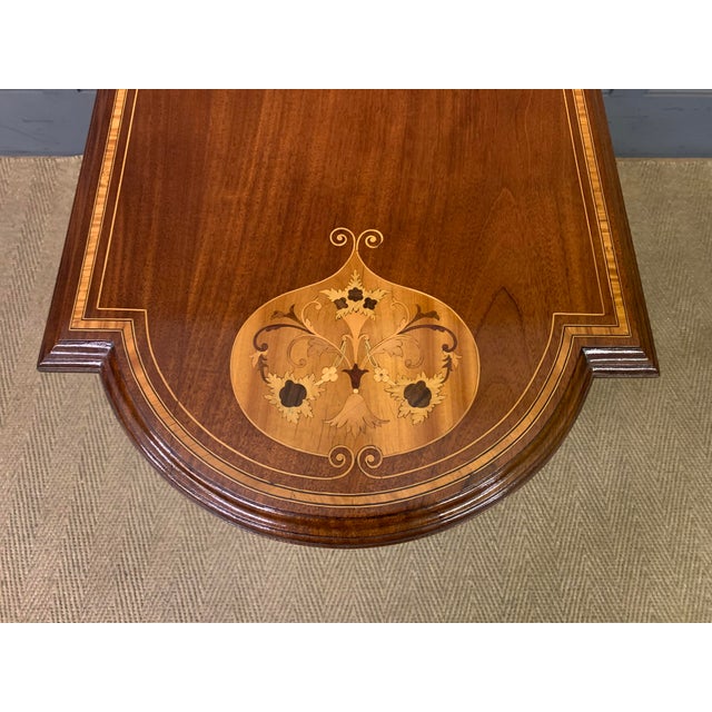 Brown Inlaid Mahogany Table, 1905 For Sale - Image 8 of 12