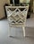 Late 20th Century Painted Bamboo Chair With Nautical Cushion and Lumbar Pillow For Sale In New York - Image 6 of 11