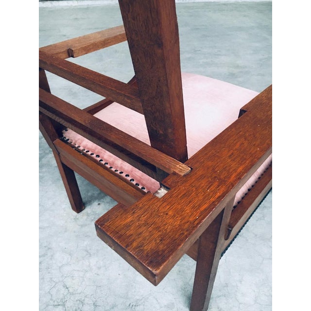 Dutch Art Deco Modernist Reclining Grand Armchair, Netherlands, 1920s For Sale - Image 10 of 18