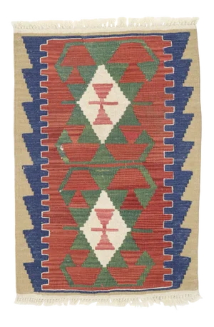 Vintage Persian Shiraz Kilim Rug - 02'01 X 03'00