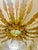 1950s Large Spanish Sunburst Flush Mount in Gilt Metal, 1950 For Sale - Image 5 of 9