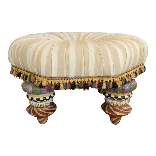Vintage MacKenzie Childs Ottoman Setting Seat Chairish