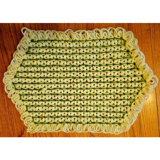 Add a charming vintage touch to your dining table with this beautiful set of 4 handmade crocheted placemats. Featuring a...