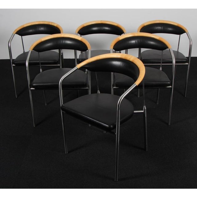 Chairman Armchairs by Henry Tengler, Set of 6 For Sale - Image 3 of 7