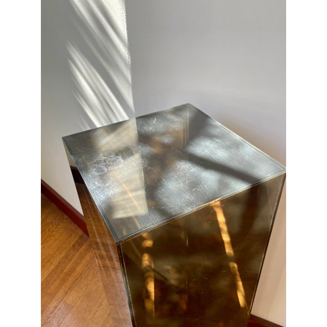Black Vintage 1970s Black Lucite Pedestal For Sale - Image 8 of 13