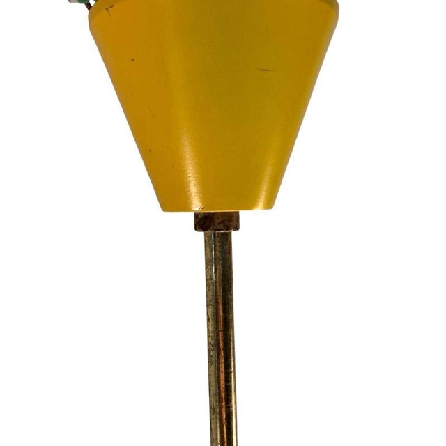 Mid 20th Century Vintage Pendant Light in Frosted White Glass, 1950s For Sale - Image 5 of 8