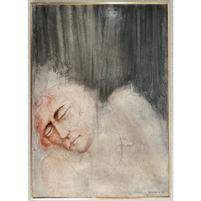 Paper Giovanni Macciotta, Illustration, 1962, Mixed Media on Paper For Sale - Image 7 of 12