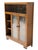 Brown Art Deco Modernist Display Bookcase in Oak with Glass Doors, 1930s For Sale - Image 8 of 12
