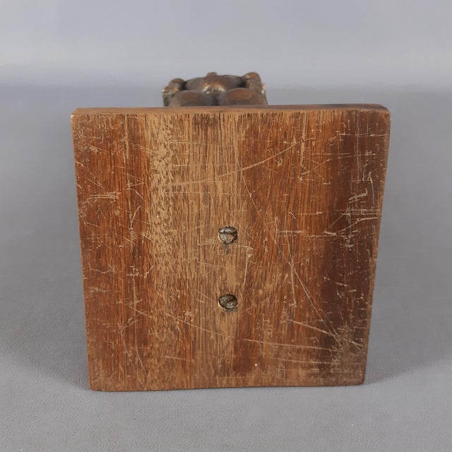 Xante Battaglia, Archaic Figure, 1960s, Bronze on Wood Base For Sale - Image 10 of 13