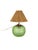 Table Lamp in Frosted Glass, Sea-Grass Shade and Brass by Edward Hald for Orrefors, Sweden, 1940s For Sale - Image 14 of 14