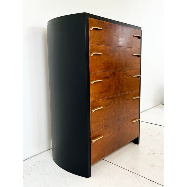 Early 20th Century Vintage Widdicomb Deco Burl Chest of Drawers For Sale - Image 5 of 12