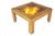 Mid-Century Modern Backlit Wood and Acrylic Glass Coffee Table, Italy, 1970s For Sale