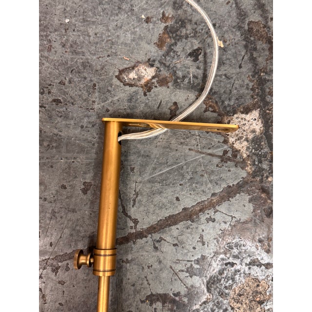 Restoration Hardware Gallery Antiqued Brass Picture Light For Sale - Image 11 of 12